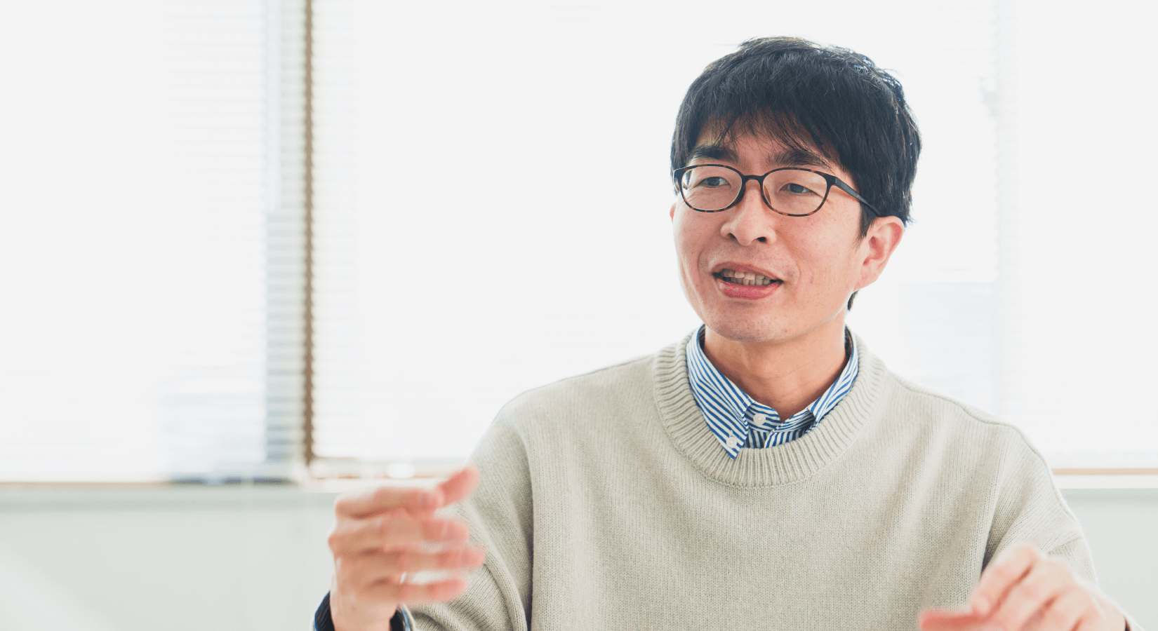 先輩社員インタビュー 小林(営業・設計) 写真