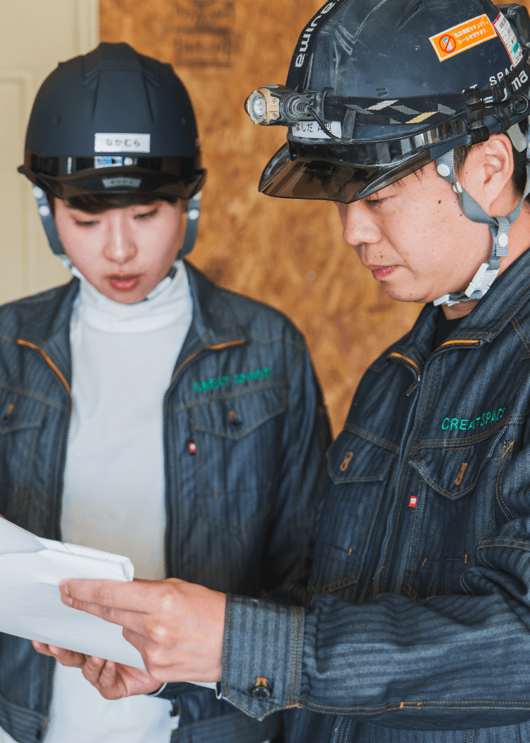 先輩社員インタビュー 吉田(施工管理) 写真